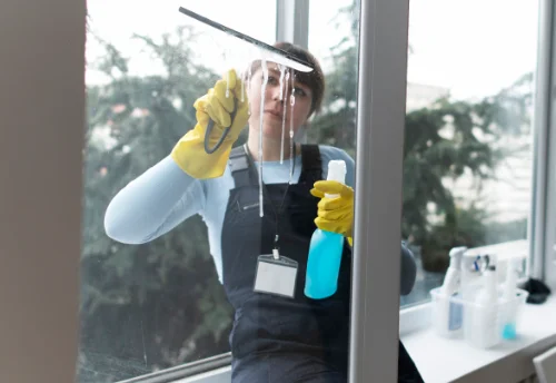 Nettoyage de vitres intérieures et extérieures à Sanssat